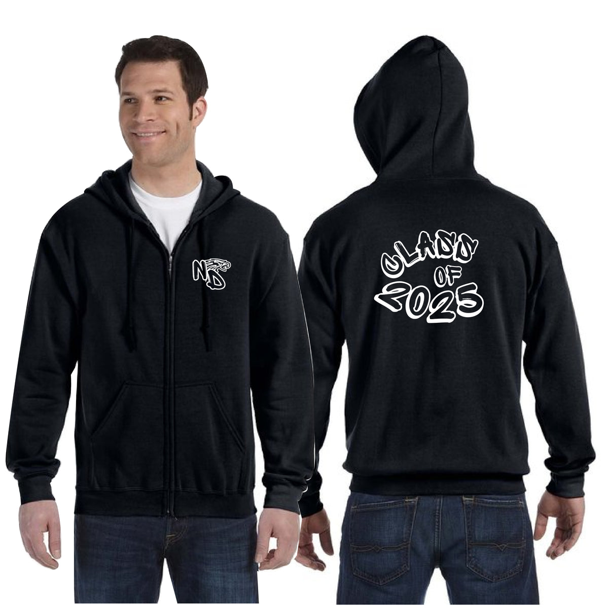 NOTRE DAME GRADWEAR GILDAN HEAVY BLEND ZIPPED HOODIE ADULT Tuck gear
