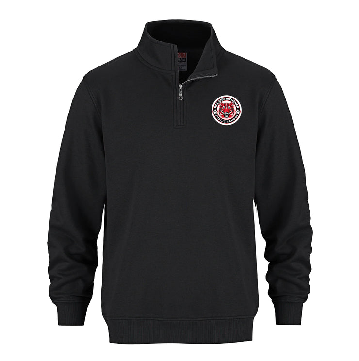 ROLAND MICHENER PUBLIC SCHOOL - MULTI COLOUR LEFT CHEST - FLUX 1/4 ZIP SWEATSHIRT - YOUTH