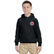 ROLAND MICHENER PUBLIC SCHOOL - MULTI COLOUR LEFT CHEST - GILDAN COTTON HOODIE - YOUTH