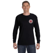 ROLAND MICHENER PUBLIC SCHOOL - MULTI COLOUR LEFT CHEST - GILDAN COTTON LONGSLEEVE - ADULT