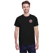 ROLAND MICHENER PUBLIC SCHOOL - MULTI COLOUR LEFT CHEST - GILDAN COTTON TEE - ADULT