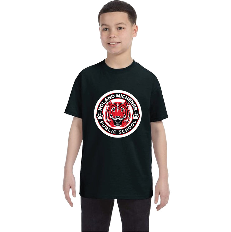 ROLAND MICHENER PUBLIC SCHOOL - MULTI COLOUR FULL FRONT - GILDAN COTTON TEE - YOUTH