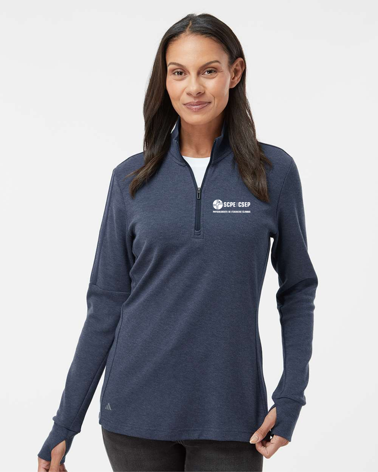 SCPE APPAREILLAGE - LIGHT LOGO - LADIES ADIDAS 3-STRIPES 1/4 SWEATER - ADULT