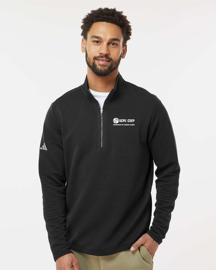 SCPE APPAREILLAGE- LIGHT LOGO - ADIDAS SPACER 1/4 ZIP PULLOVER - ADULT
