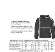 STEPHEN LEACOCK STAFFWEAR - BELONGING STAFF BACK - MUSKOKA TRAIL CEDAR POINT HOODIE -  LADIES