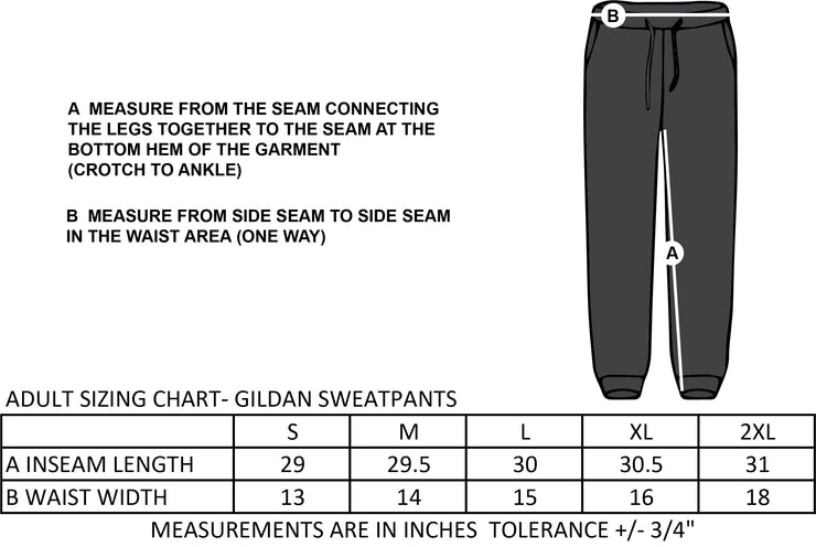 ST.DOMINIC SPIRITWEAR - PROPERTY OF DRAGONS - ADULT GILDAN SWEATPANTS