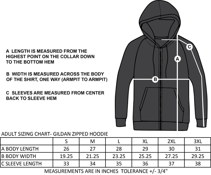 ST. JOHN THE APOSTLE SPIRITWEAR - ADULT - GILDAN ZIPPED HOODIE