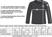 W.O. MITCHELL STAFFWEAR - SHADOW TONAL HEATHER 1/4 ZIP PULLOVER - MENS