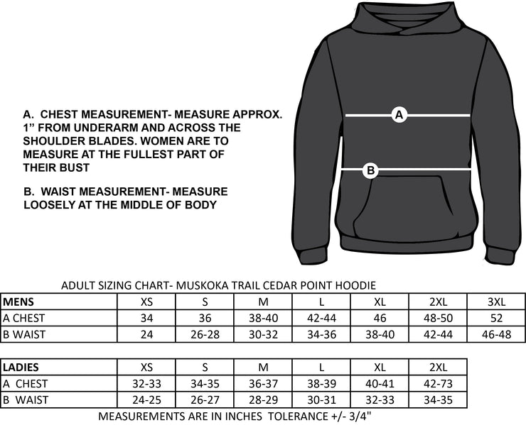 STEPHEN LEACOCK STAFFWEAR - SLPS EMB-MUSKOKA TRAIL CEDAR POINT PULLOVER LADIES HOODIE