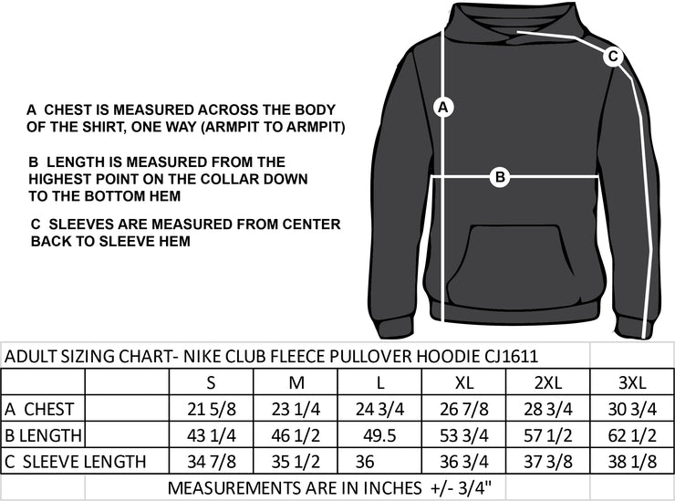 PIERRE DE BLOIS SPIRITWEAR - NIKE PULLOVER HOODIE - ADULT