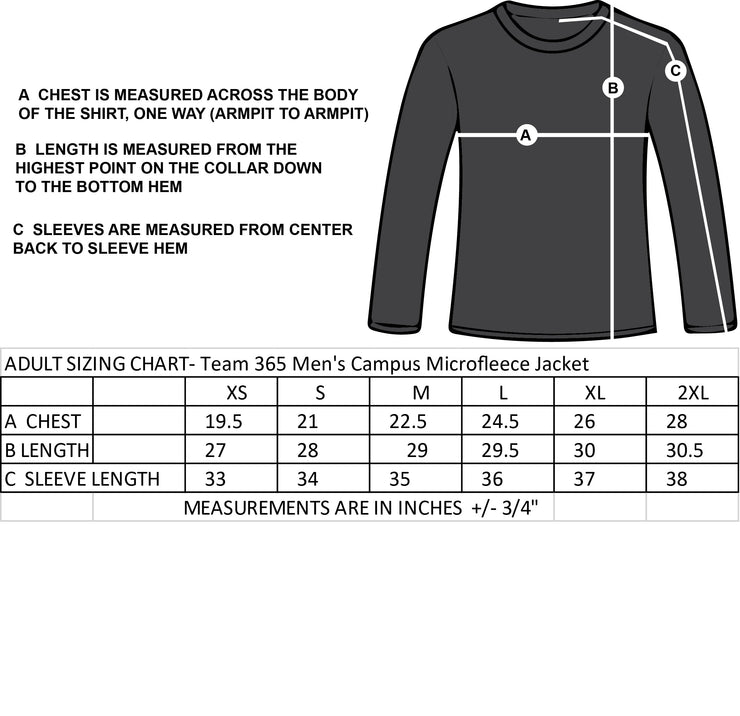 ST. EMILY STAFFWEAR - MENS TEAM 365 CAMPUS MICRO FLEECE JACKET