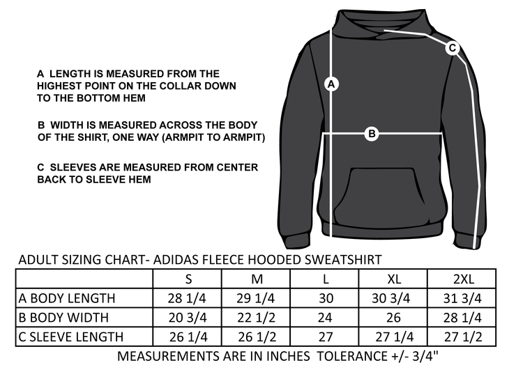 ST. PAUL SPIRITWEAR - TWILL - ADIDAS COTTON HOODIE