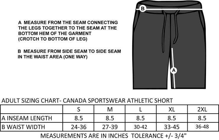 ST.DOMINIC SPIRITWEAR -   PROPERTY OF DRAGONS - ADULT - CANADASPORTSWEAR ATHLETIC SHORTS