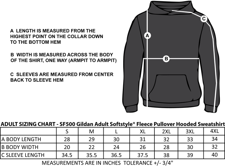 SACRED HEART GRAD - TWILL - ADULT - GILDAN SOFTSTYLE HOODIE