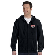 HOLY CROSS SPIRITWEAR - HUSKIES - GILDAN HEAVY BLEND ZIPPED HOODIE - ADULT