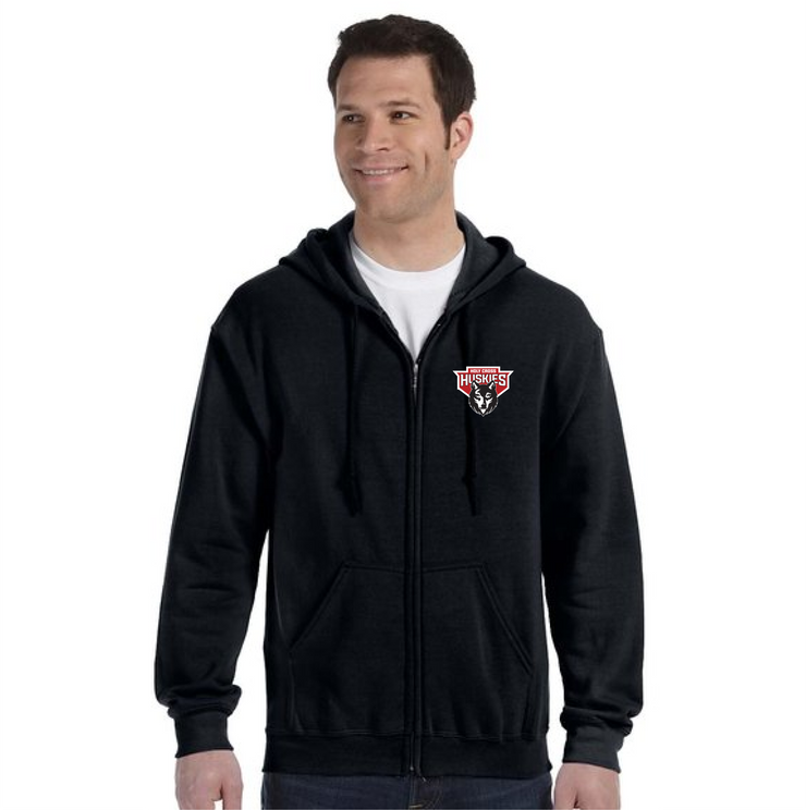 HOLY CROSS SPIRITWEAR - HUSKIES - GILDAN HEAVY BLEND ZIPPED HOODIE - ADULT