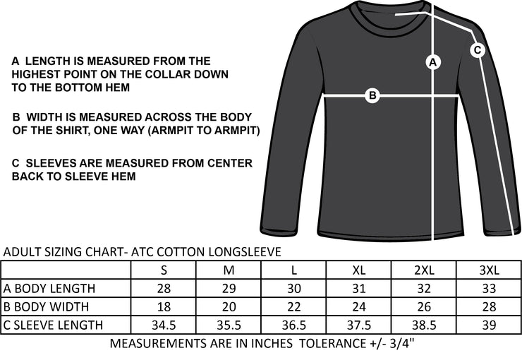 ST. MONICA SPIRITWEAR - BULLDOGS - ATC COTTON LONGLSEEVE - ADULT