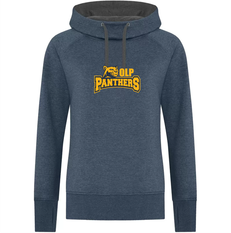 OLP STAFFWEAR - PANTHERS PRINT - ATC VINTAGE HOODED SWEATSHIRT - LADIES
