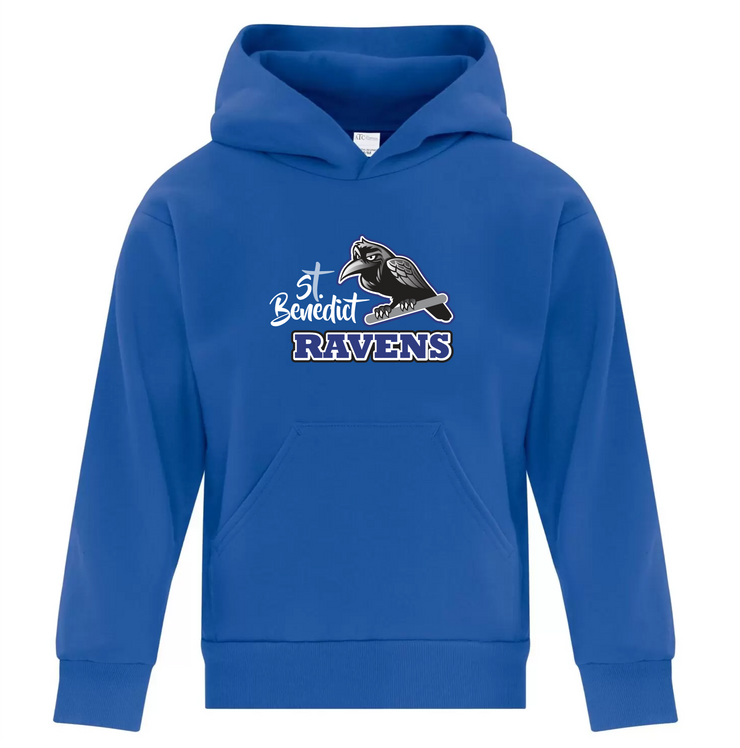 ST. BENEDICT SPIRITWEAR - RAVENS PRINT - ATC EVERYDAY FLEECE HOODIE - YOUTH