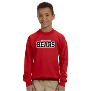 BROADVIEW SPIRITWEAR - TWILL - GILDAN HEAVY BLEND COTTON CREW SWEATSHIRT - YOUTH