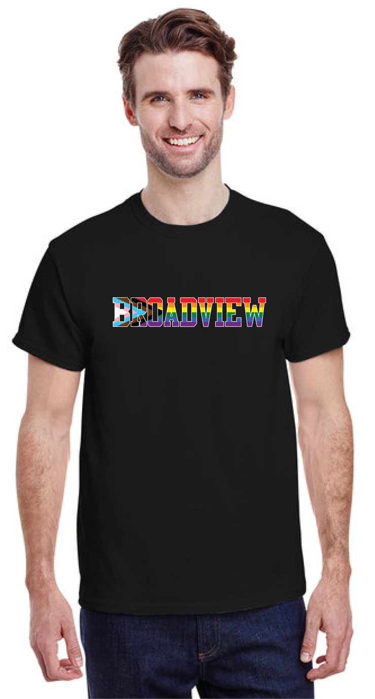 BROADVIEW SPIRITWEAR - PRIDE - GILDAN COTTON TEE - ADULT