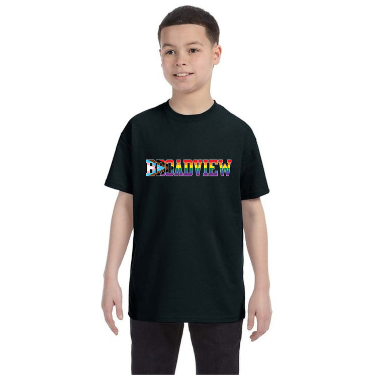 BROADVIEW SPIRITWEAR - PRIDE - GILDAN COTTON TEE - YOUTH