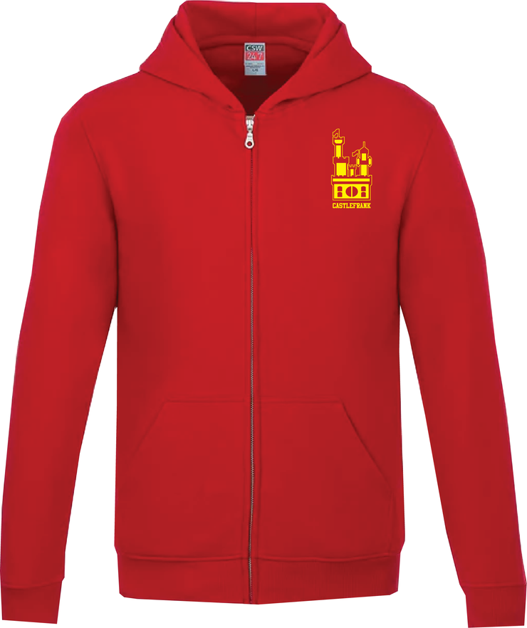 CASTLEFRANK SPIRITWEAR -  SURFER FULL ZIP HOODIE - YOUTH