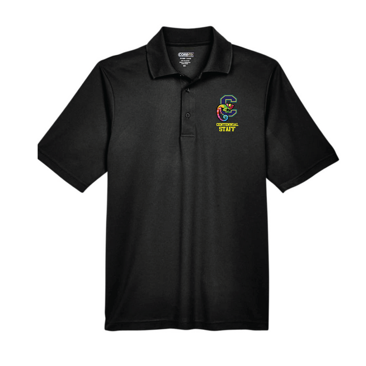 CENTENNIAL PUBLIC SCHOOL STAFFWEAR - LEFT CHEST LOGO - CORE 365 POLO - MENS