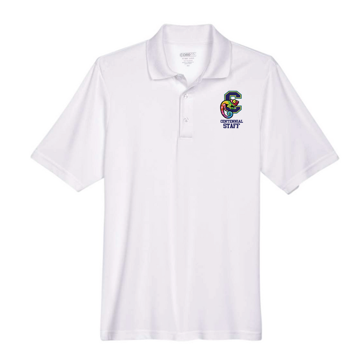 CENTENNIAL PUBLIC SCHOOL STAFFWEAR - LEFT CHEST LOGO - CORE 365 POLO - MENS