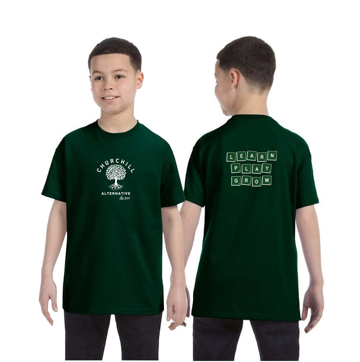 CHURCHILL SPIRITWEAR - LPG BACK - GILDAN COTTON TEE - YOUTH