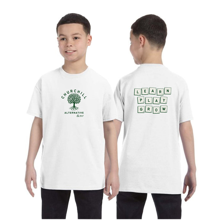 CHURCHILL SPIRITWEAR - LPG BACK - GILDAN COTTON TEE - YOUTH