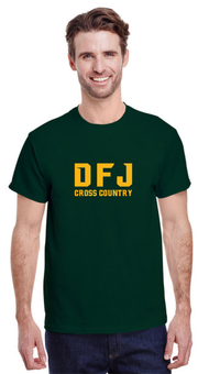 DFJ SPORTS - CROSS COUNTRY - GILDAN COTTON TEE - ADULT