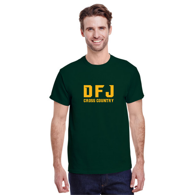 DFJ SPORTS - CROSS COUNTRY - GILDAN COTTON TEE - ADULT