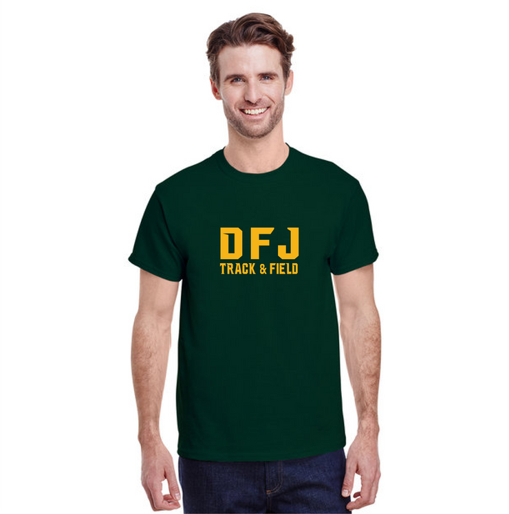 DFJ SPORTS - TRACK & FIELD - GILDAN COTTON TEE - ADULT
