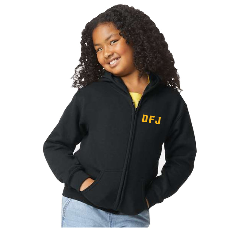 DFJ SPIRITWEAR - DFJ - GILDAN ZIPPED HOODIE - YOUTH