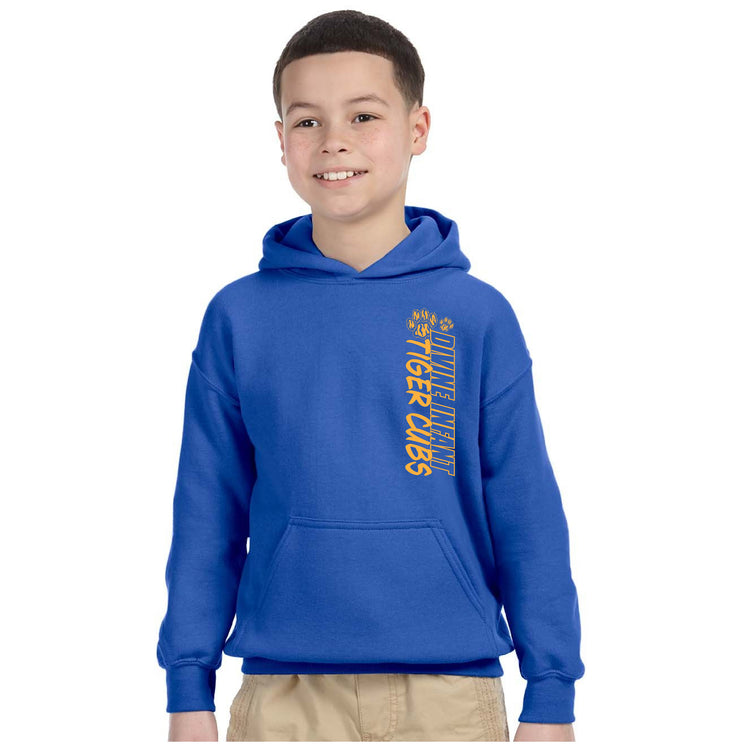 DIVINE INFANT SPIRITWEAR - VERTICAL PAW - GILDAN HEAVY BLEND HOODIE - YOUTH