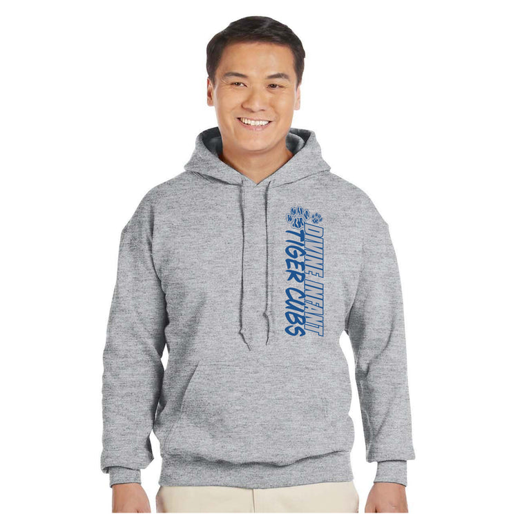 DIVINE INFANT SPIRITWEAR - VERTICAL PAW - GILDAN HEAVY BLEND HOODIE - ADULT