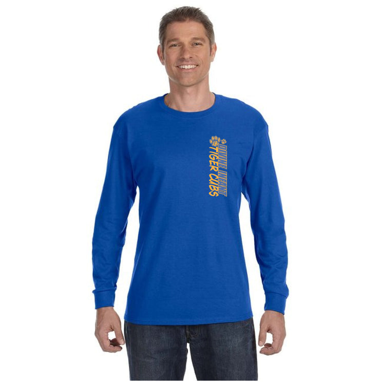 DIVINE INFANT SPIRITWEAR - VERTICAL PAW - GILDAN COTTON LONGSLEEVE - ADULT