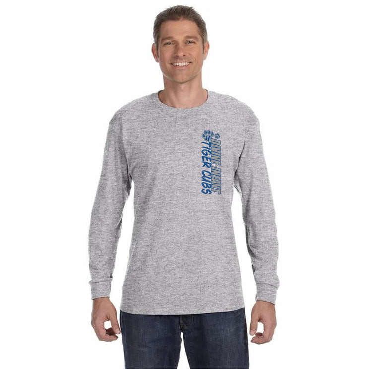 DIVINE INFANT SPIRITWEAR - VERTICAL PAW - GILDAN COTTON LONGSLEEVE - ADULT