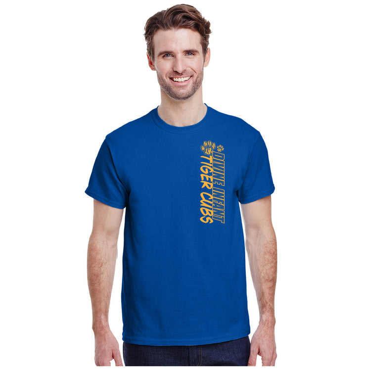 DIVINE INFANT SPIRITWEAR - VERTICAL PAW - GILDAN COTTON TEE - ADULT