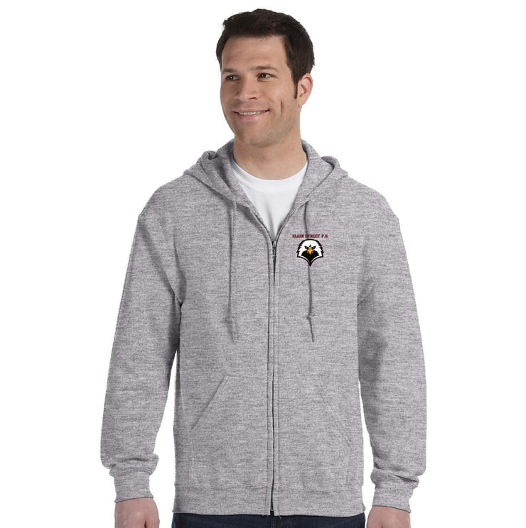 ELGIN STREET SPIRITWEAR - GILDAN COTTON ZIPPED HOODIE - ADULT