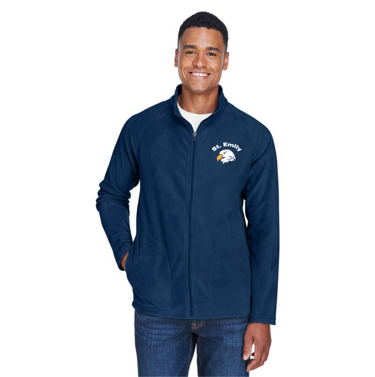 ST. EMILY STAFFWEAR - TEAM 365 CAMPUS MICRO FLEECE JACKET - MENS