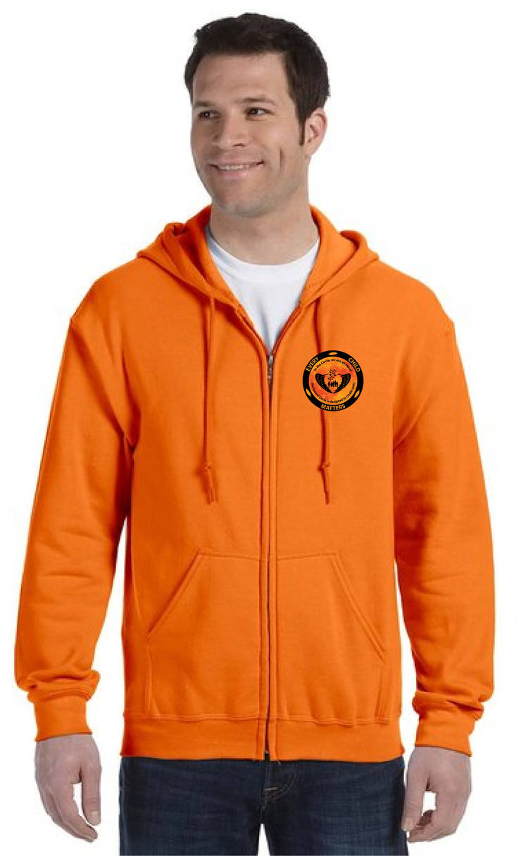 EVERY CHILD MATTERS - GILDAN HEAVY BLEND ZIPPED HOODIE - ADULT