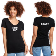 ELMDALE STAFFWEAR - NEXT LEVEL IDEAL V NECK TEE - LADIES