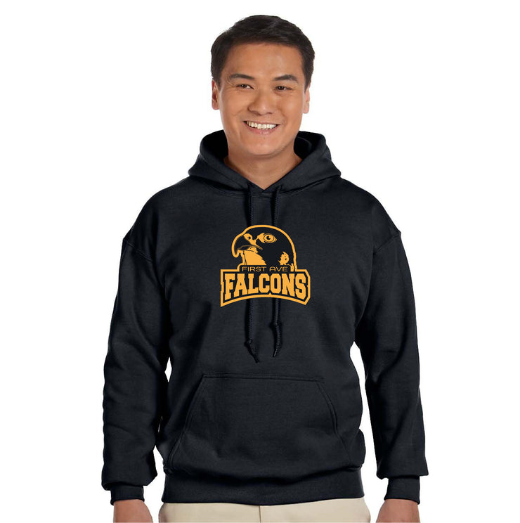 FIRST AVENUE SPIRITWEAR - GILDAN COTTON HOODIE - ADULT