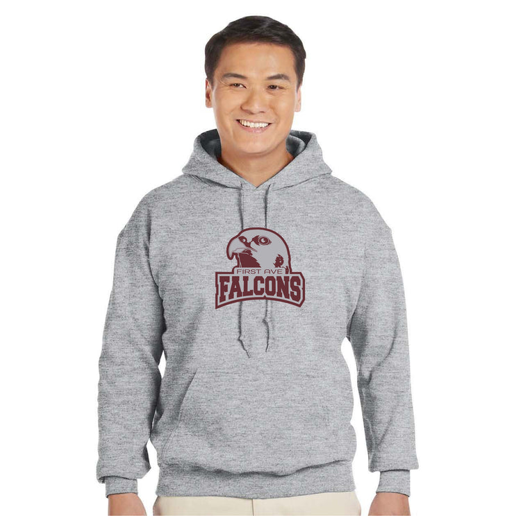 FIRST AVENUE SPIRITWEAR - GILDAN COTTON HOODIE - ADULT