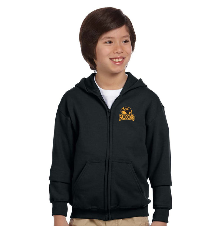 FIRST AVENUE SPIRITWEAR - GILDAN COTTON ZIP HOODIE - YOUTH