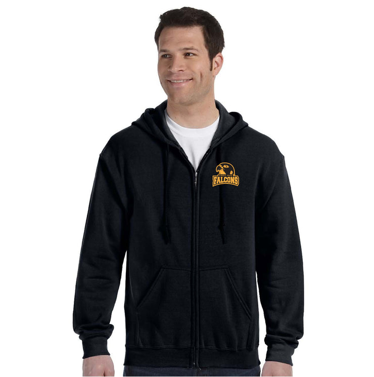 FIRST AVENUE SPIRITWEAR - GILDAN COTTON ZIPPED HOODIE - ADULT