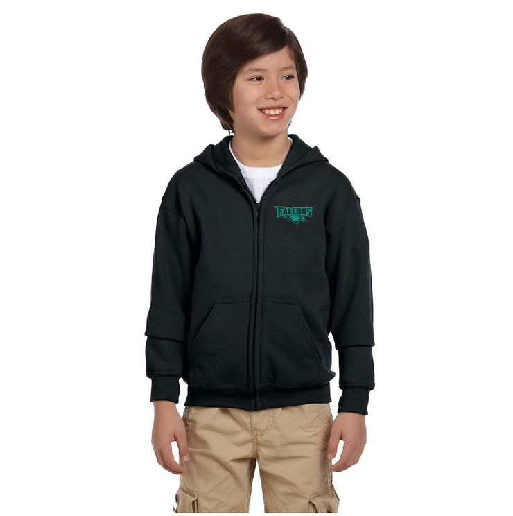 FALLINGBROOK SPIRITWEAR - GILDAN HEAVY BLEND ZIPPED HOODIE - YOUTH