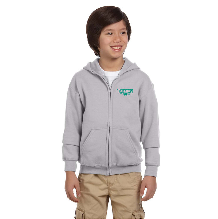 FALLINGBROOK SPIRITWEAR - GILDAN HEAVY BLEND ZIPPED HOODIE - YOUTH